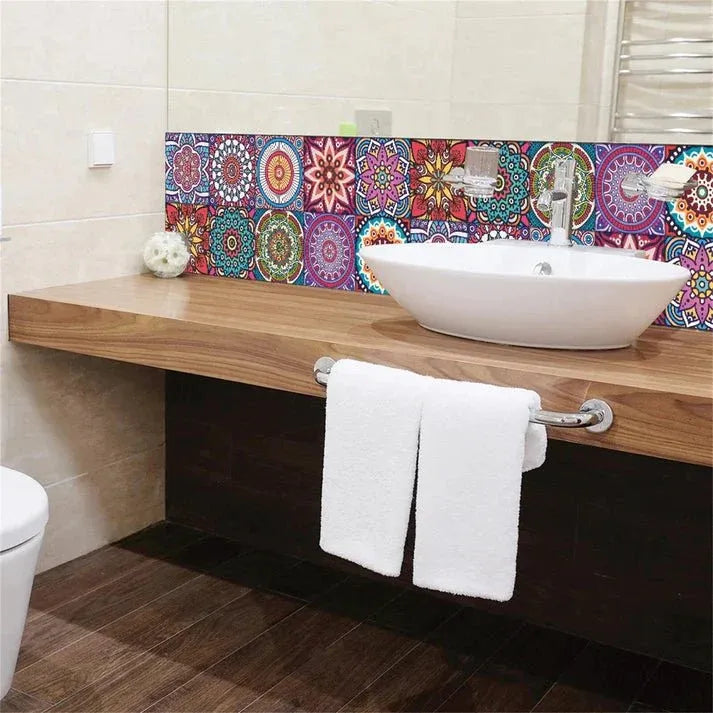 24pcs Self Adhesive Tile Stickers for Home Decor