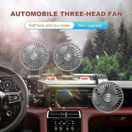 360 Adjustable 3 Head USB Fan